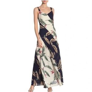 One One Six Tropical Leaf Print Maxi Tank Dress Size Small